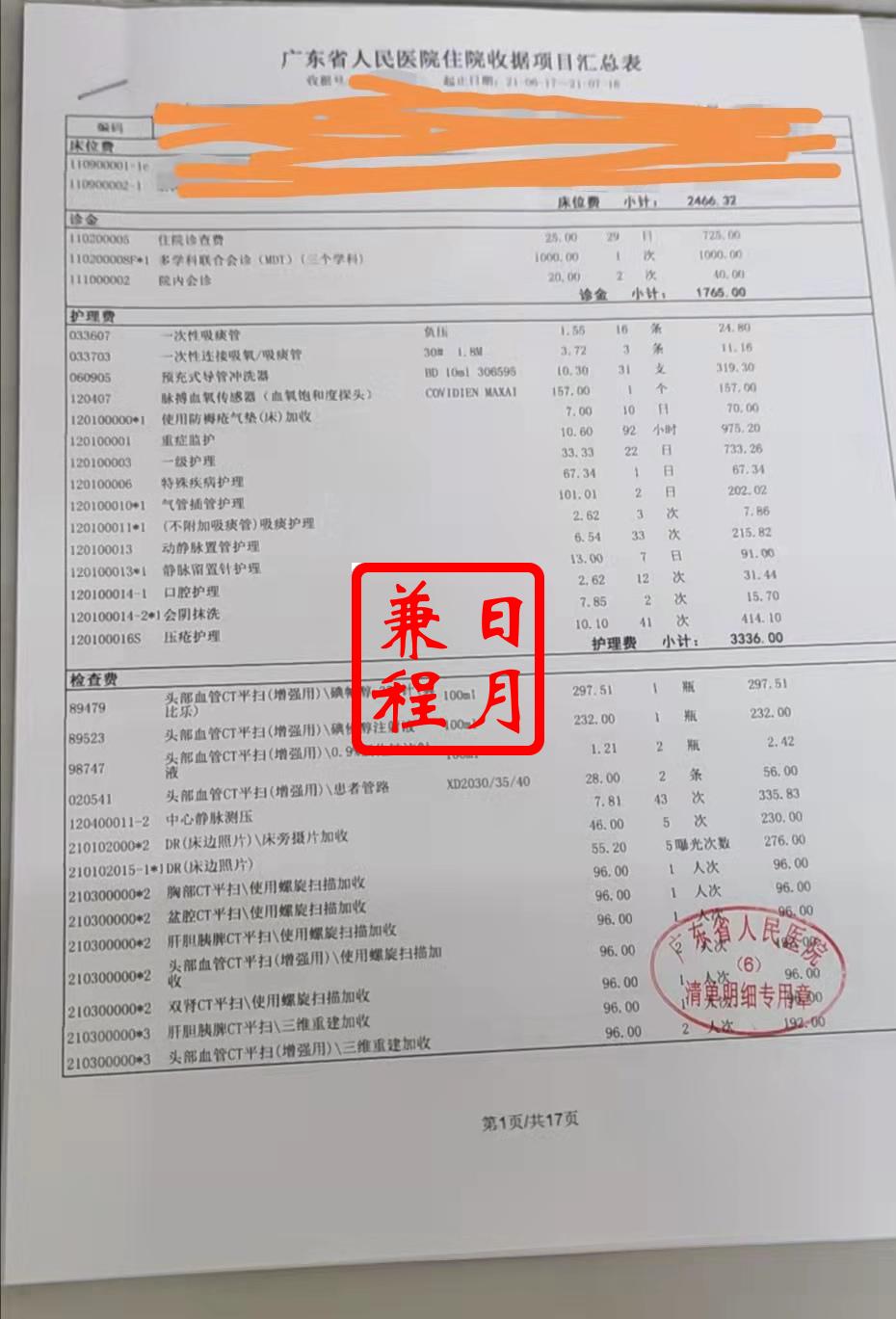 广东省人民医院住院收据项目费用清单打印代办案例.jpg